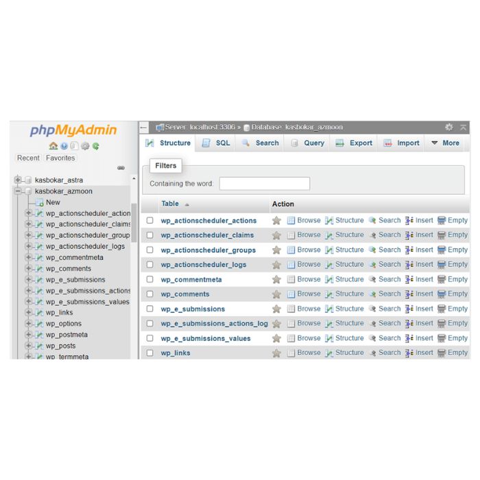 تغییر پیشوند جداول وردپرس