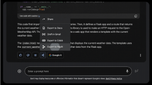 کدهای خود را به Google Colab و Replit اکسپورت کنید