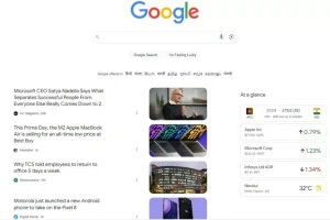 گوگل ویژگی فید Discover را برای صفحه اصلی موتور جستجوی خود در دسکتاپ آزمایش می‌کند