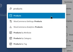 New WooCommerce-related commands in the Command Palette