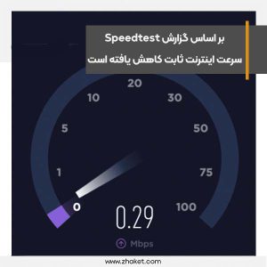 بر اساس گزارش Speedtest سرعت اینترنت ثابت کاهش یافته است