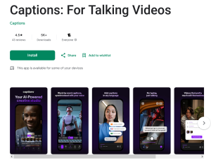 Captions: For Talking Videos