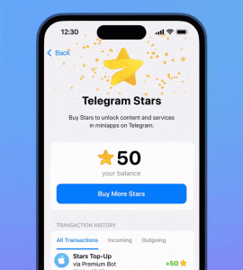 Telegram unveiling of Stars for buying and selling digital goods and services