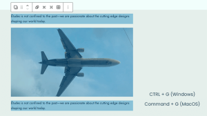 Keyboard Shortcut to Group Selected Blocks