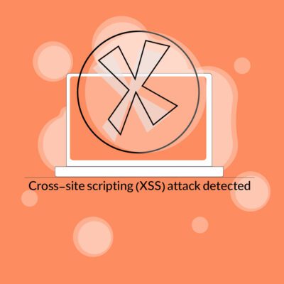 خطای Cross-site scripting (XSS) attack detected