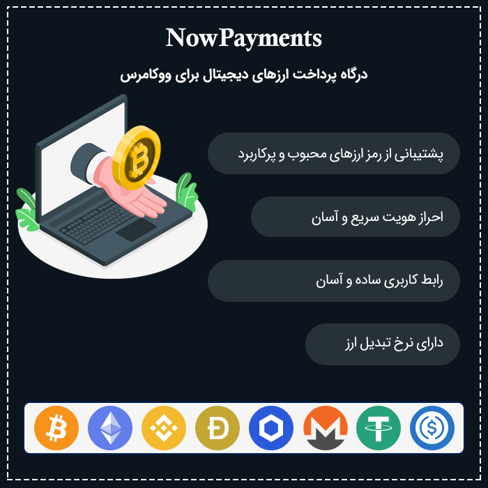 افزونه درگاه پرداخت ارز دیجیتال NowPayments