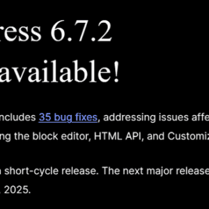 WordPress 6.7.2 Released