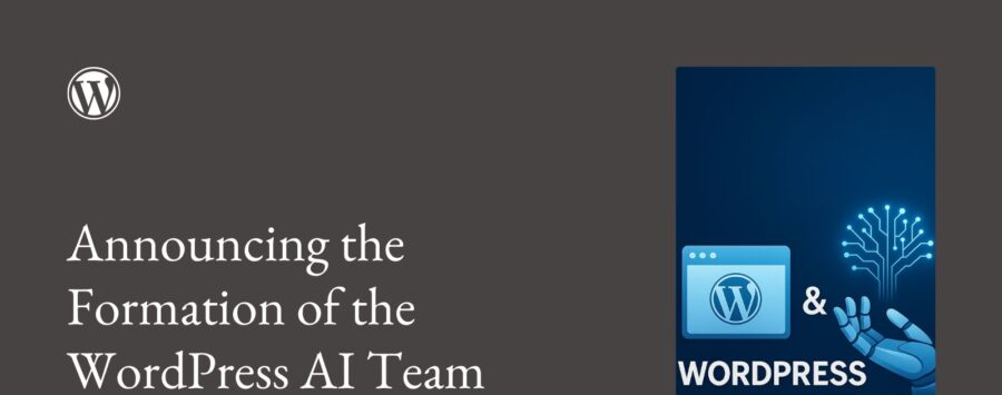 WordPress has formed a team to develop artificial intelligence projects