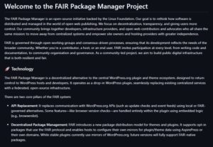 FAIR Package Manager