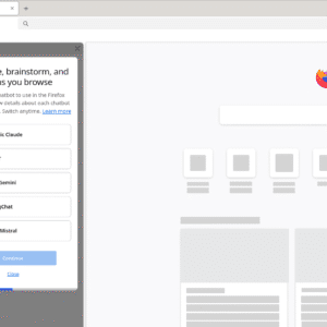 Unrestricted access to AI chatbots in Firefox
