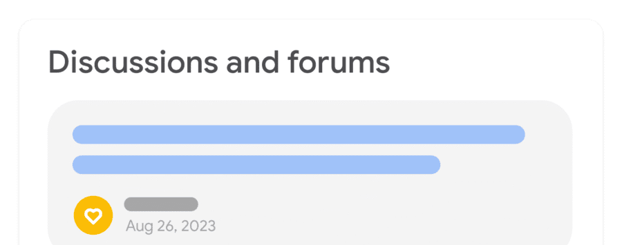 Discussion forum (DiscussionForumPosting) structured data