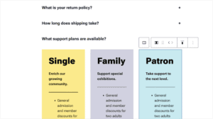 Enhanced Design Options in Several Blocks

