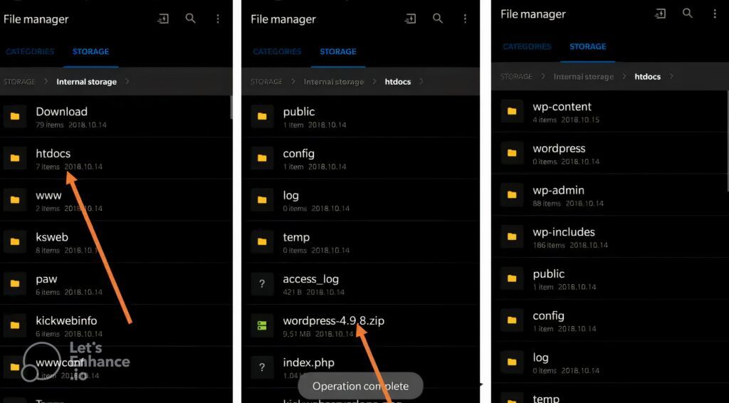 نصب وردپرس روی گوشی