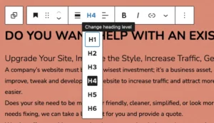 web accessibility Gutenberg