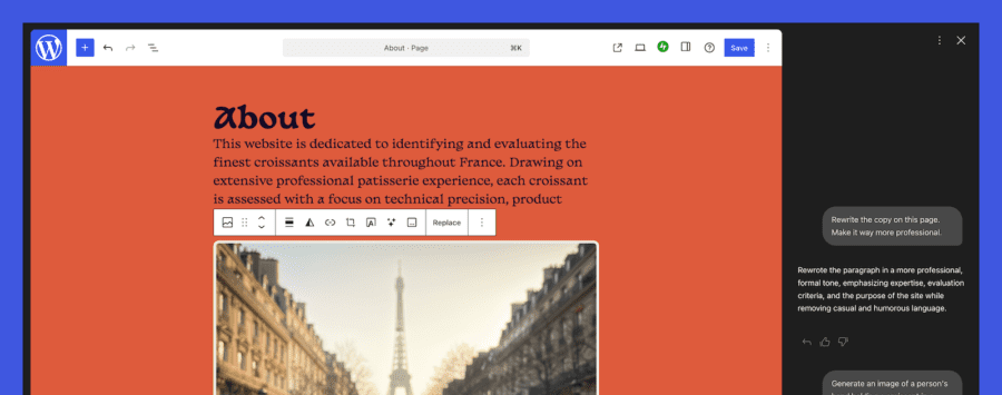 WordPress adds an AI assistant